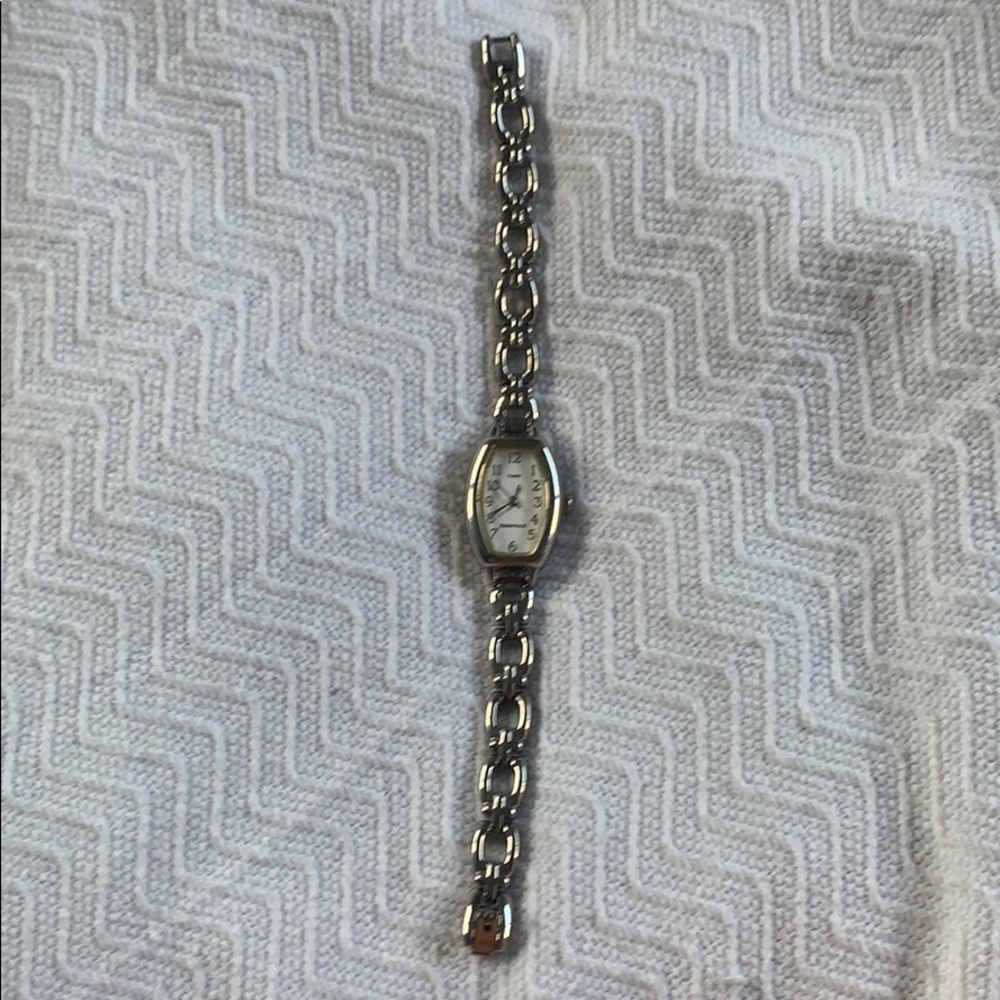 silver watch